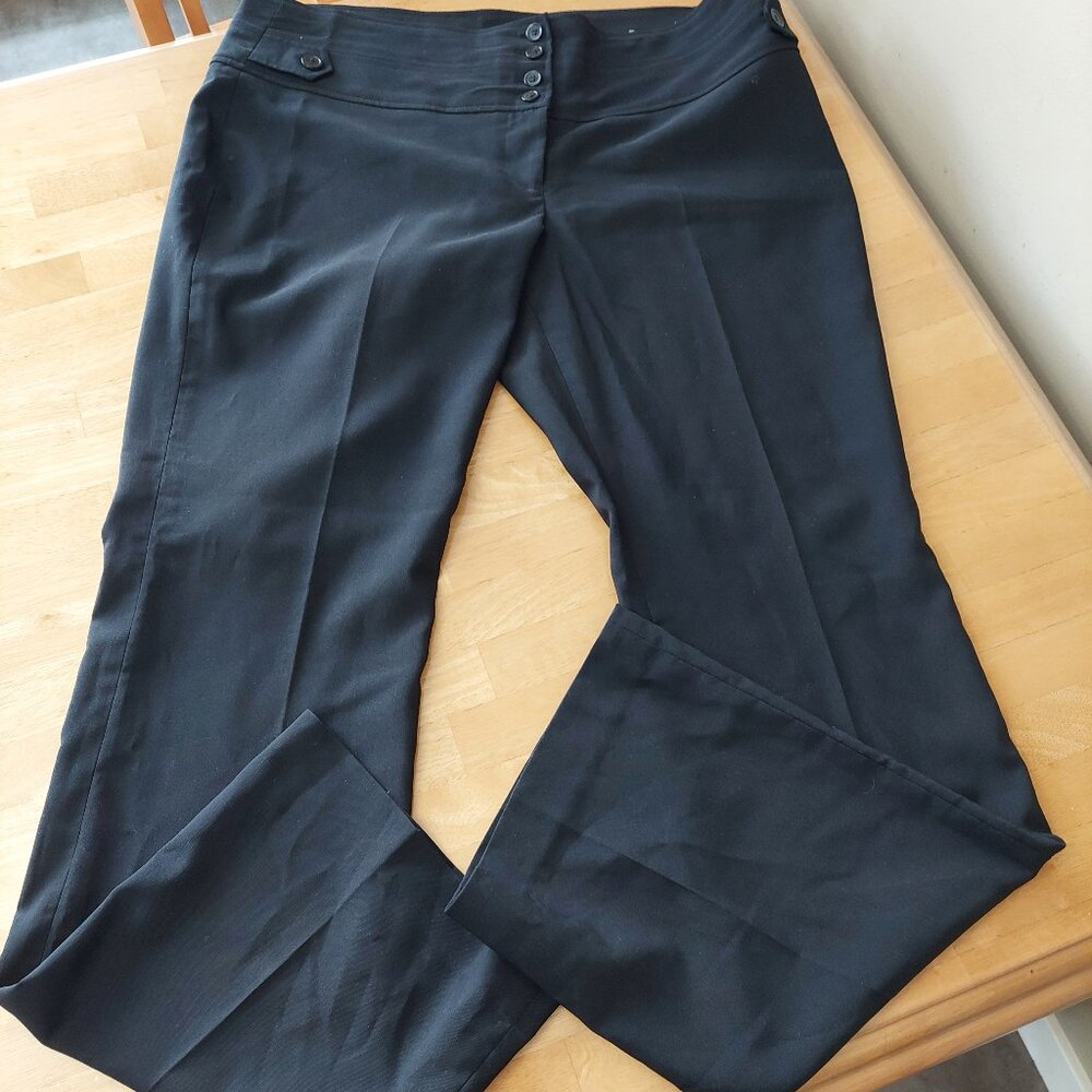 Suzy Shier Women's Black High Waisted Black Dress Pants Size 15/16 - Picture 2 of 8